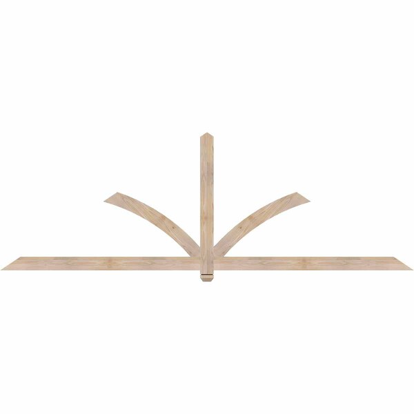 Ekena Millwork Redmond Smooth Timber Gable Bracket, Douglas Fir, 108"W x 36"H x 1 1/2"D x 3 1/2"F, 8/12 Pitch GBW108X36X0204RED00SDF - main
